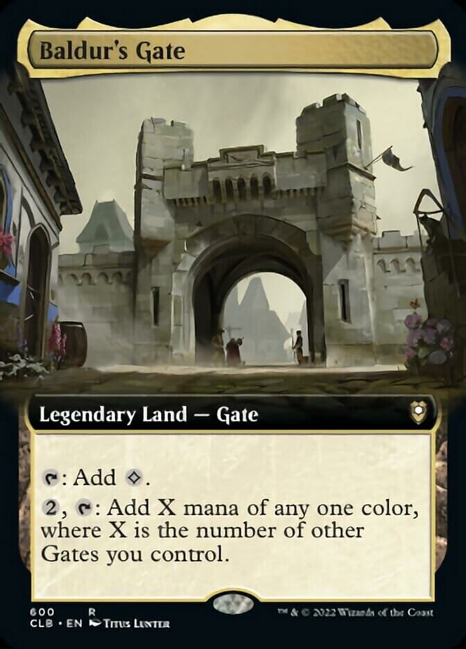Baldur's Gate (Extended Art) [Commander Legends: Battle for Baldur's Gate] MTG Single Magic: The Gathering  | Multizone: Comics And Games
