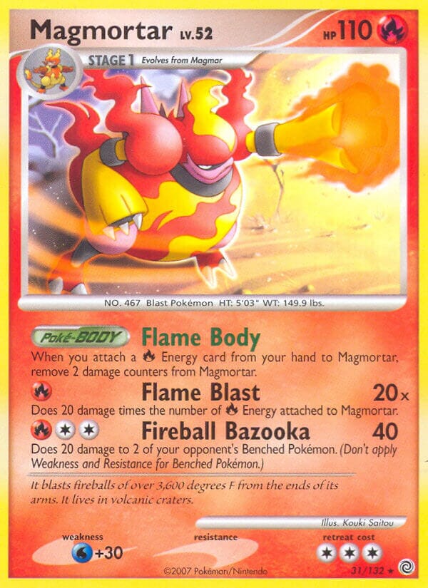 Magmortar (31/132) (Theme Deck Exclusive) [Diamond & Pearl: Secret Wonders] Pokemon Single Pokémon  | Multizone: Comics And Games
