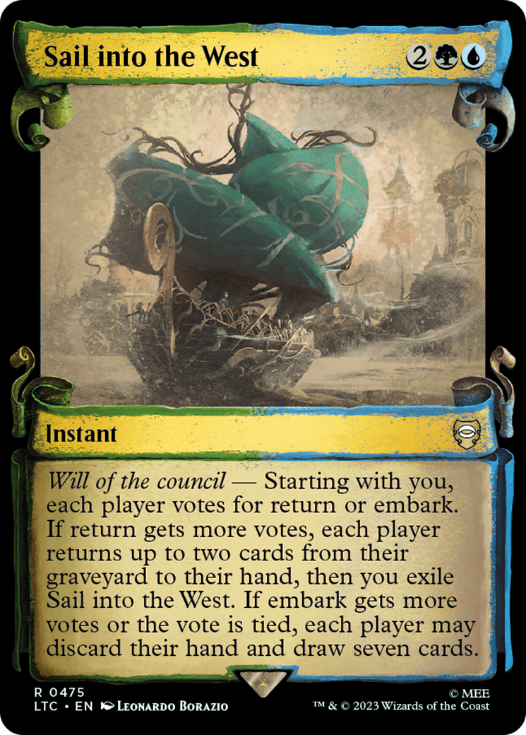 Sail into the West [The Lord of the Rings: Tales of Middle-Earth Commander Showcase Scrolls] MTG Single Magic: The Gathering  | Multizone: Comics And Games