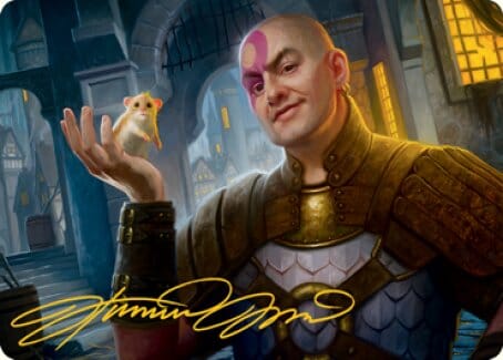 Minsc, Beloved Ranger Art Card (Gold-Stamped Signature) [Dungeons & Dragons: Adventures in the Forgotten Realms Art Series] MTG Single Magic: The Gathering  | Multizone: Comics And Games