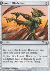 Leonin Bladetrap [Mirrodin] MTG Single Magic: The Gathering  | Multizone: Comics And Games