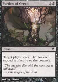 Burden of Greed [Darksteel] MTG Single Magic: The Gathering  | Multizone: Comics And Games