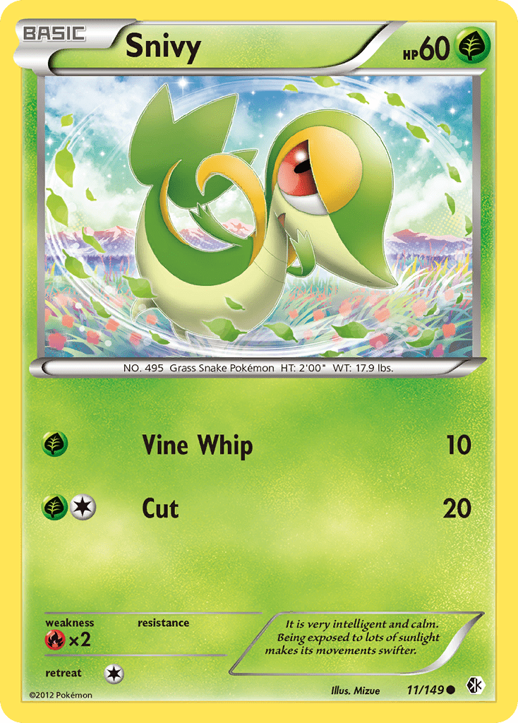 Snivy (11/149) [Black & White: Boundaries Crossed] Pokemon Single Pokémon  | Multizone: Comics And Games