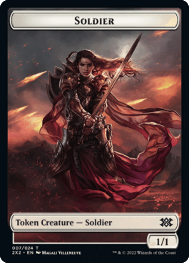 Egg // Soldier Double-sided Token [Double Masters 2022 Tokens] MTG Single Magic: The Gathering  | Multizone: Comics And Games