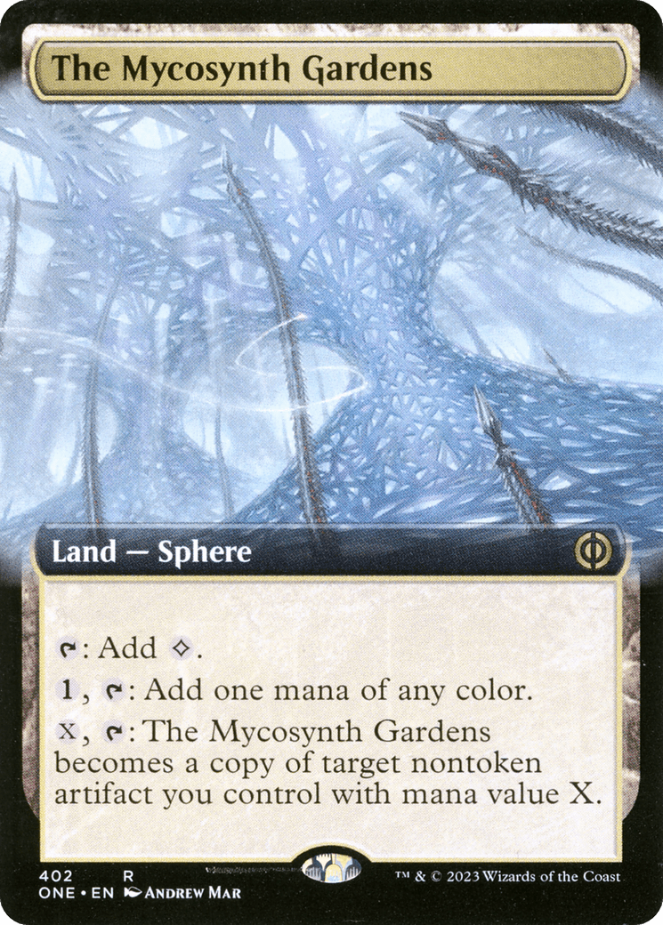 The Mycosynth Gardens (Extended Art) [Phyrexia: All Will Be One] MTG Single Magic: The Gathering  | Multizone: Comics And Games