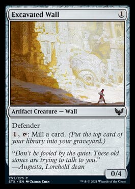 Excavated Wall [Strixhaven: School of Mages] MTG Single Magic: The Gathering  | Multizone: Comics And Games
