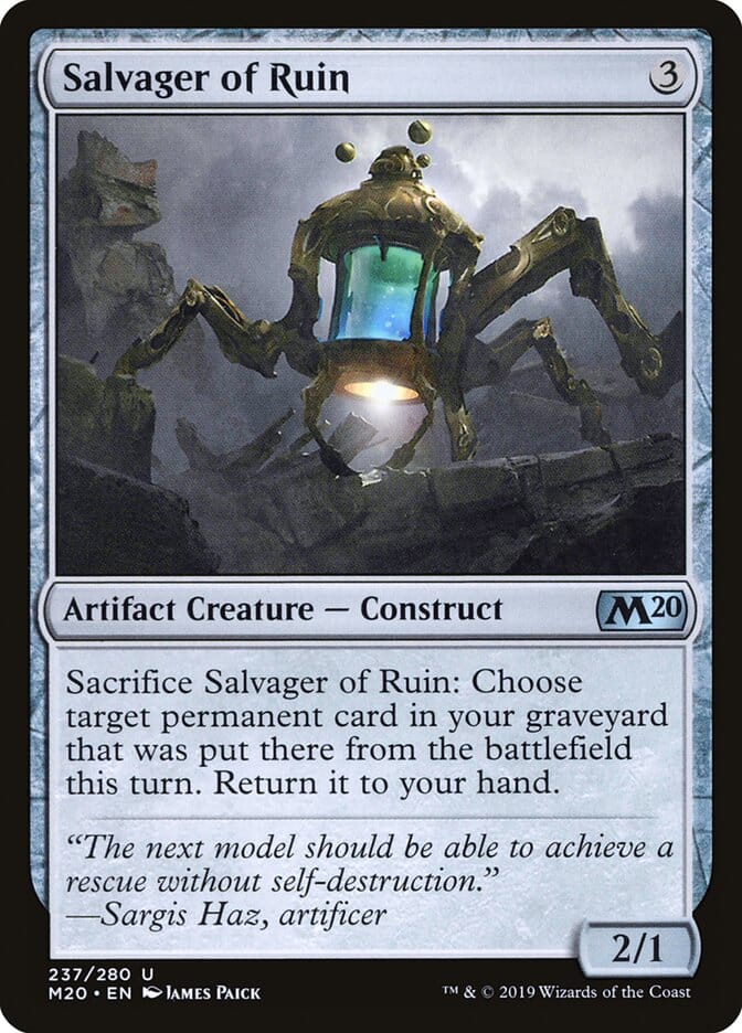 Salvager of Ruin [Core Set 2020] MTG Single Magic: The Gathering  | Multizone: Comics And Games