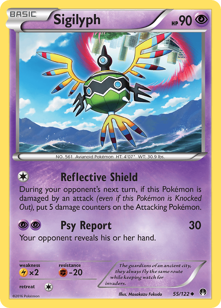Sigilyph (55/122) [XY: BREAKpoint] Pokemon Single Pokémon  | Multizone: Comics And Games