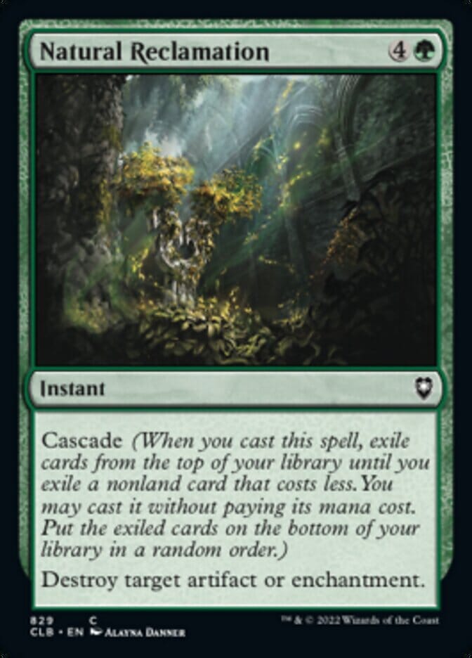 Natural Reclamation [Commander Legends: Battle for Baldur's Gate] MTG Single Magic: The Gathering  | Multizone: Comics And Games