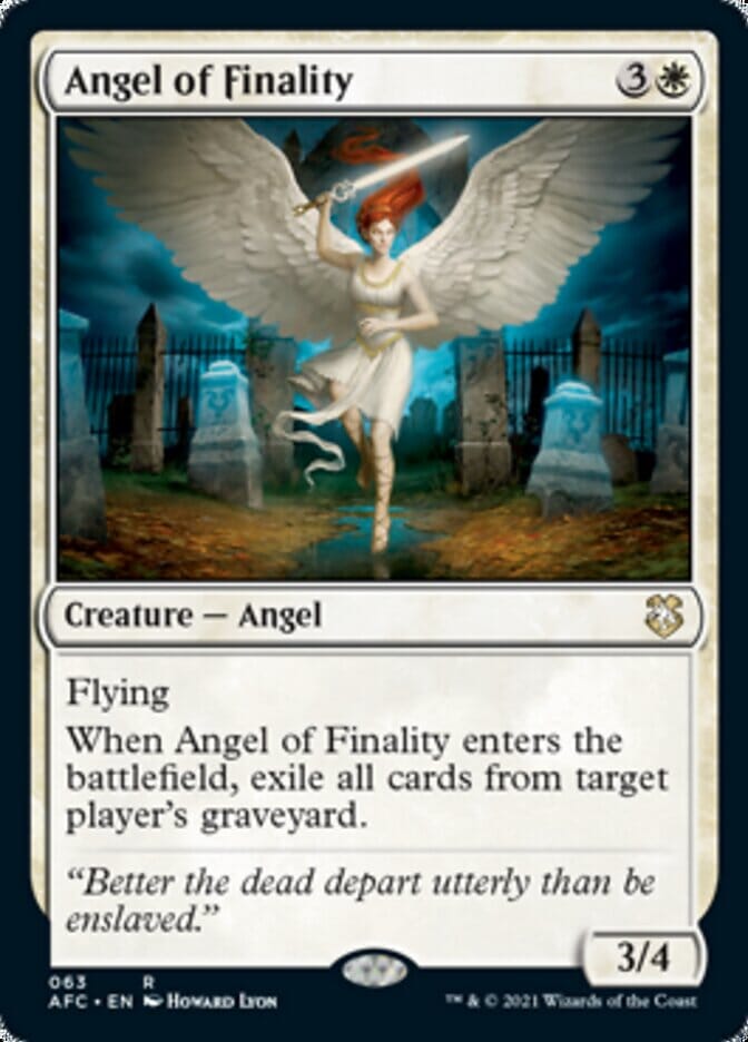 Angel of Finality [Dungeons & Dragons: Adventures in the Forgotten Realms Commander] MTG Single Magic: The Gathering  | Multizone: Comics And Games