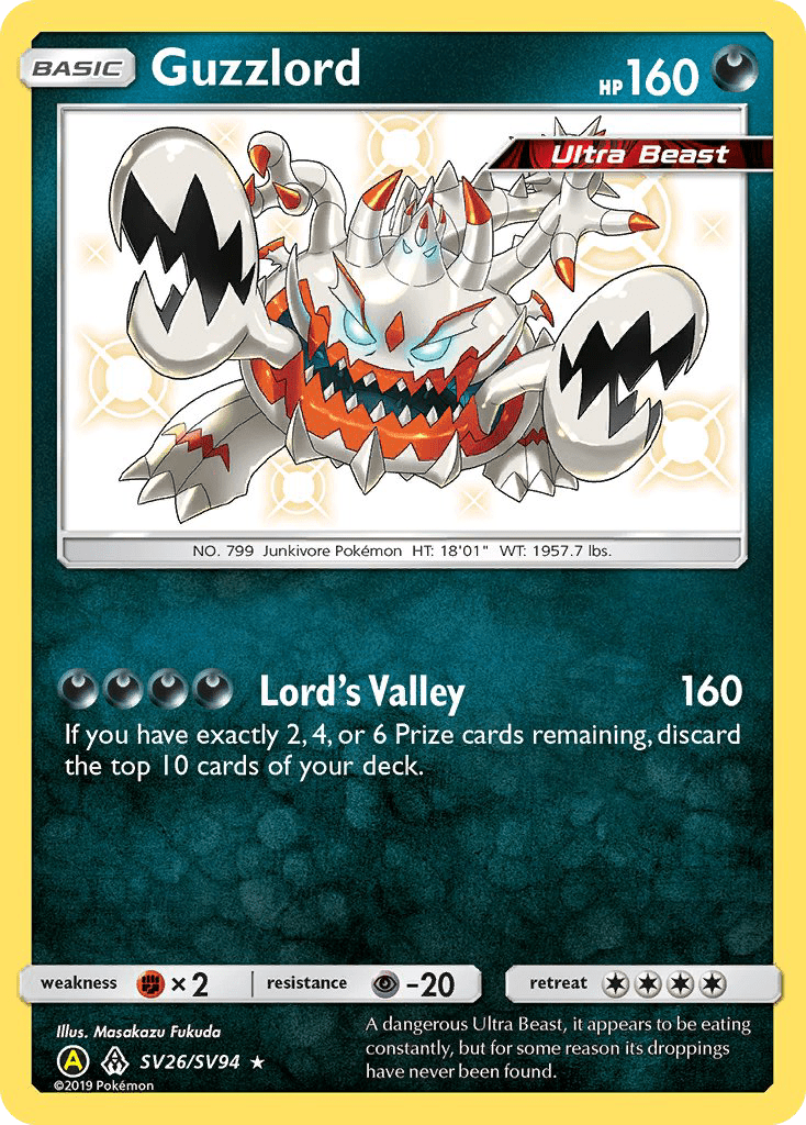 Guzzlord (SV26/SV94) [Sun & Moon: Hidden Fates - Shiny Vault] Pokemon Single Pokémon  | Multizone: Comics And Games