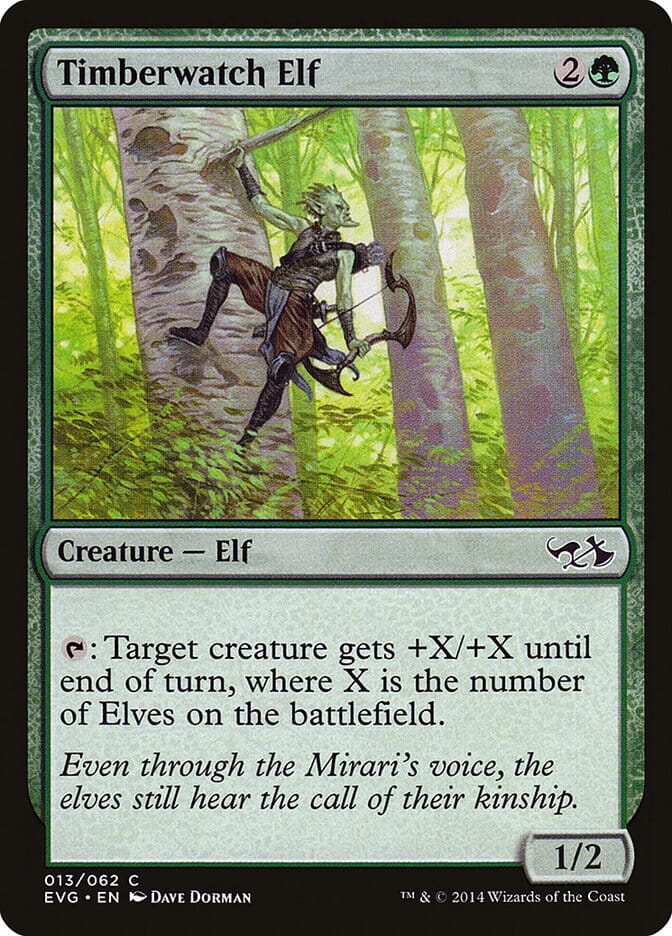 Timberwatch Elf (Elves vs. Goblins) [Duel Decks Anthology] MTG Single Magic: The Gathering  | Multizone: Comics And Games