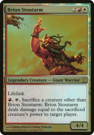 Brion Stoutarm (Commander's Arsenal) [Commander's Arsenal Oversized] MTG Single Magic: The Gathering  | Multizone: Comics And Games