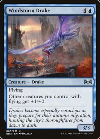 Windstorm Drake [Ravnica Allegiance] MTG Single Magic: The Gathering  | Multizone: Comics And Games