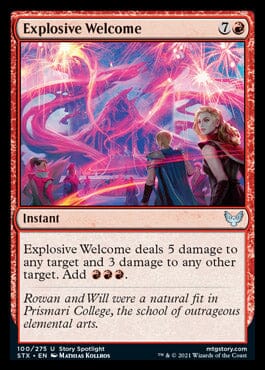 Explosive Welcome [Strixhaven: School of Mages] MTG Single Magic: The Gathering  | Multizone: Comics And Games