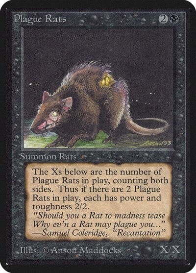 Plague Rats [Limited Edition Alpha] MTG Single Magic: The Gathering  | Multizone: Comics And Games