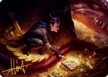 Hoard Robber Art Card (Gold-Stamped Signature) [Dungeons & Dragons: Adventures in the Forgotten Realms Art Series] MTG Single Magic: The Gathering  | Multizone: Comics And Games