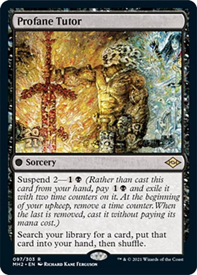 Profane Tutor [Modern Horizons 2 Prerelease Promos] MTG Single Magic: The Gathering  | Multizone: Comics And Games