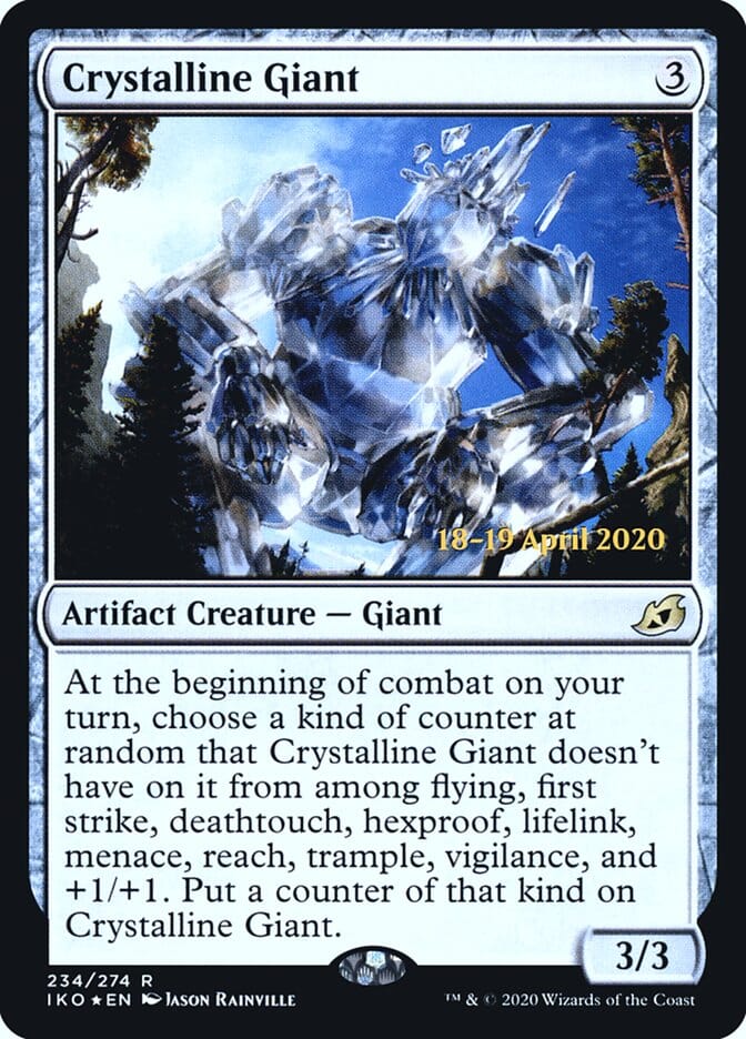 Crystalline Giant [Ikoria: Lair of Behemoths Prerelease Promos] MTG Single Magic: The Gathering  | Multizone: Comics And Games
