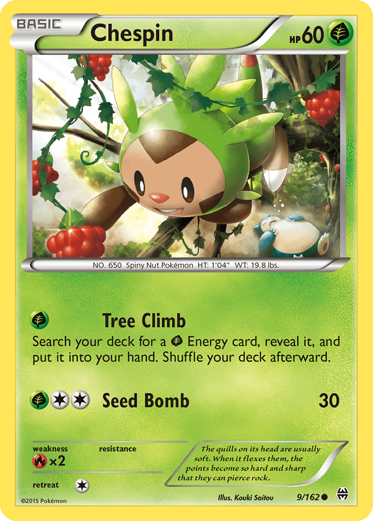 Chespin (9/162) [XY: BREAKthrough] Pokemon Single Pokémon  | Multizone: Comics And Games