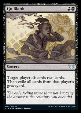 Go Blank [Strixhaven: School of Mages] MTG Single Magic: The Gathering  | Multizone: Comics And Games