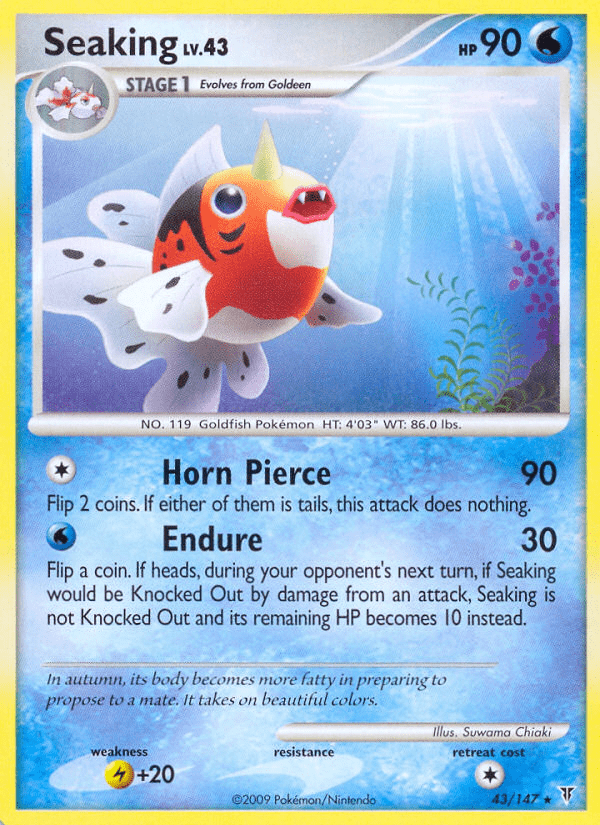 Seaking (43/147) [Platinum: Supreme Victors] Pokemon Single Pokémon  | Multizone: Comics And Games