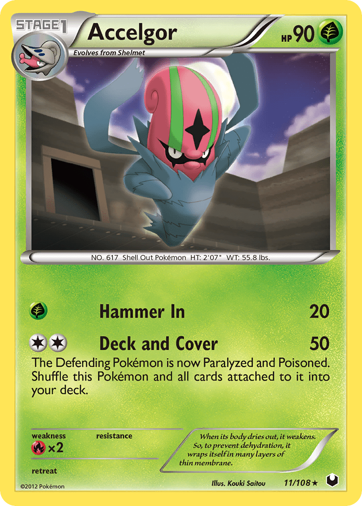 Accelgor (11/108) [Black & White: Dark Explorers] Pokemon Single Pokémon  | Multizone: Comics And Games