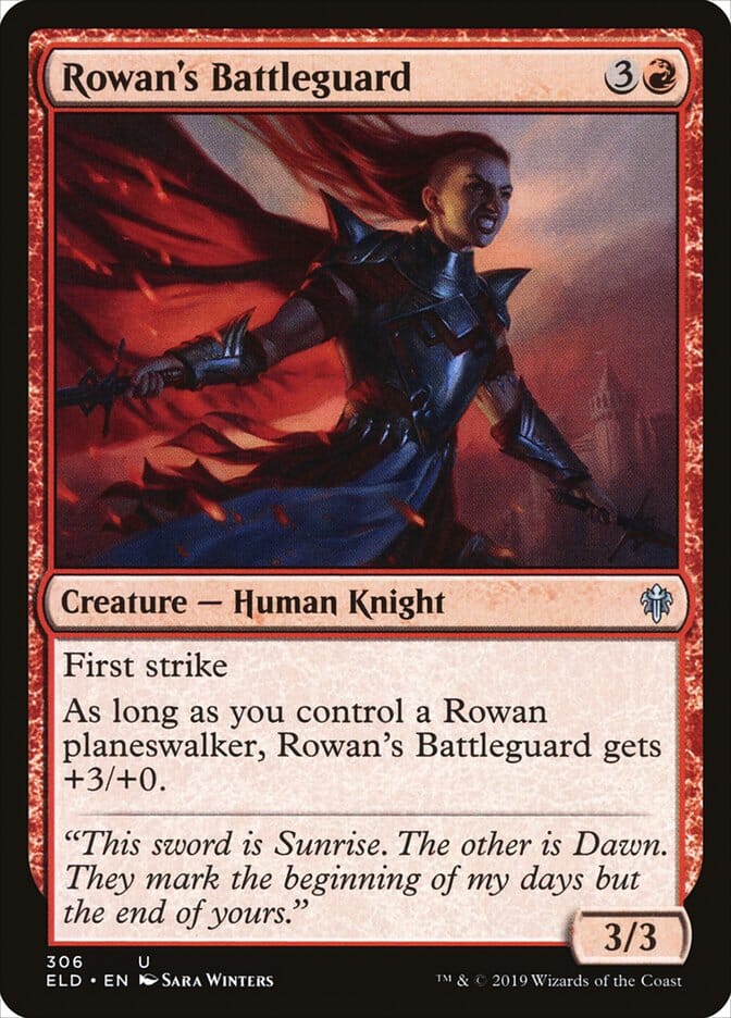 Rowan's Battleguard [Throne of Eldraine] MTG Single Magic: The Gathering  | Multizone: Comics And Games