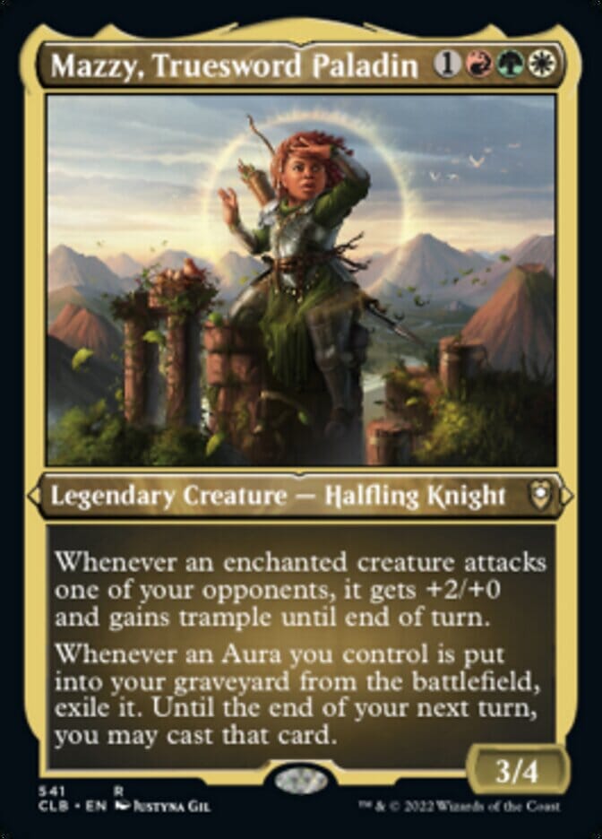 Mazzy, Truesword Paladin (Foil Etched) [Commander Legends: Battle for Baldur's Gate] MTG Single Magic: The Gathering  | Multizone: Comics And Games