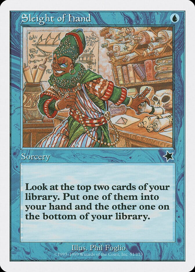 Sleight of Hand [Starter 1999] MTG Single Magic: The Gathering  | Multizone: Comics And Games