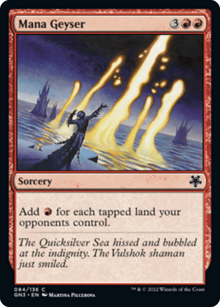 Mana Geyser [Game Night: Free-for-All] MTG Single Magic: The Gathering  | Multizone: Comics And Games