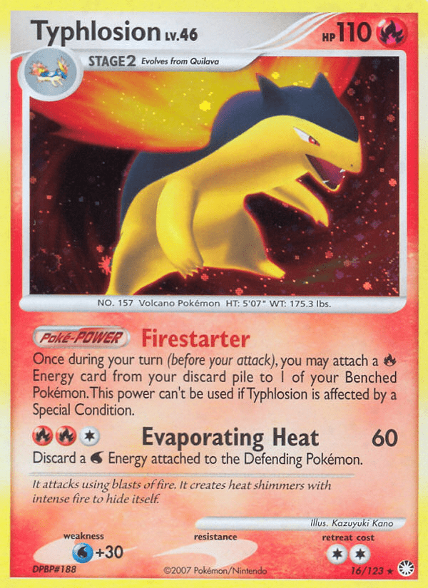Typhlosion (16/123) [Diamond & Pearl: Mysterious Treasures] Pokemon Single Pokémon  | Multizone: Comics And Games