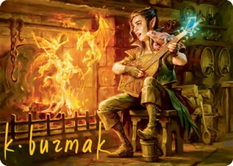 Wish Art Card (Gold-Stamped Signature) [Dungeons & Dragons: Adventures in the Forgotten Realms Art Series] MTG Single Magic: The Gathering  | Multizone: Comics And Games