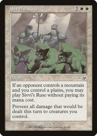 Sivvi's Ruse [Nemesis] MTG Single Magic: The Gathering  | Multizone: Comics And Games