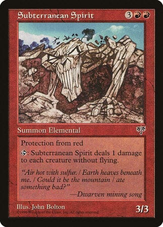 Subterranean Spirit [Mirage] MTG Single Magic: The Gathering  | Multizone: Comics And Games