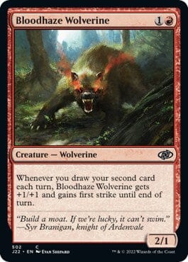 Bloodhaze Wolverine [Jumpstart 2022] MTG Single Magic: The Gathering  | Multizone: Comics And Games