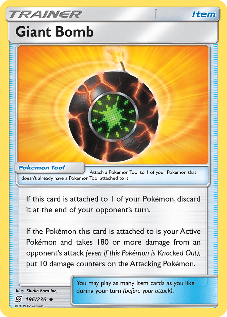Giant Bomb (196/236) [Sun & Moon: Unified Minds] Pokemon Single Pokémon  | Multizone: Comics And Games