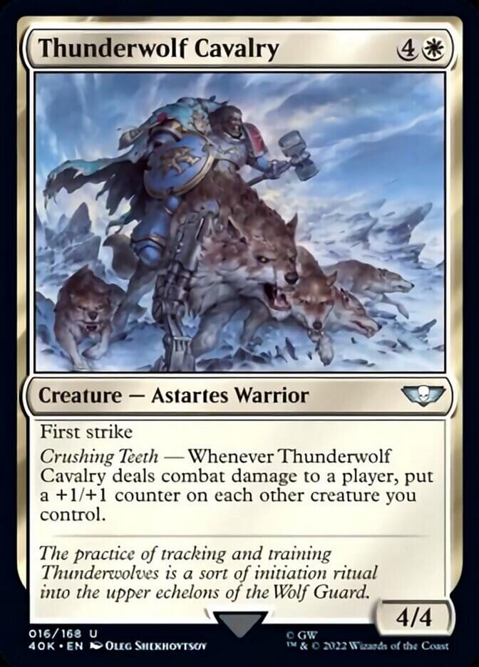 Thunderwolf Cavalry [Universes Beyond: Warhammer 40,000] MTG Single Magic: The Gathering  | Multizone: Comics And Games