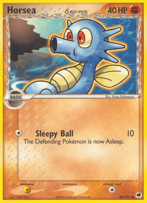 Horsea (50/101) (Delta Species) [EX: Dragon Frontiers] Pokemon Single Pokémon  | Multizone: Comics And Games