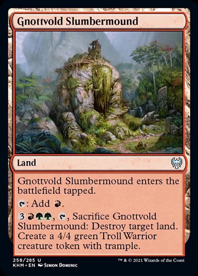 Gnottvold Slumbermound [Kaldheim] MTG Single Magic: The Gathering  | Multizone: Comics And Games