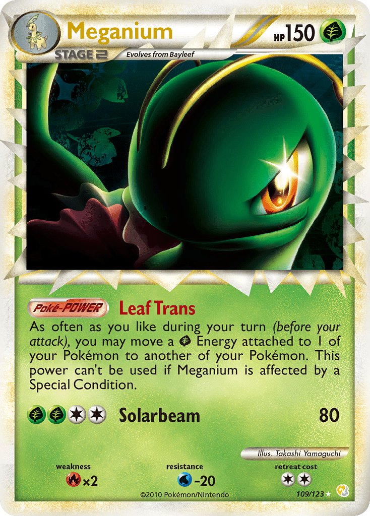 Meganium (109/123) [HeartGold & SoulSilver: Base Set] Pokemon Single Pokémon  | Multizone: Comics And Games