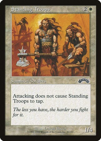 Standing Troops [Exodus] MTG Single Magic: The Gathering  | Multizone: Comics And Games