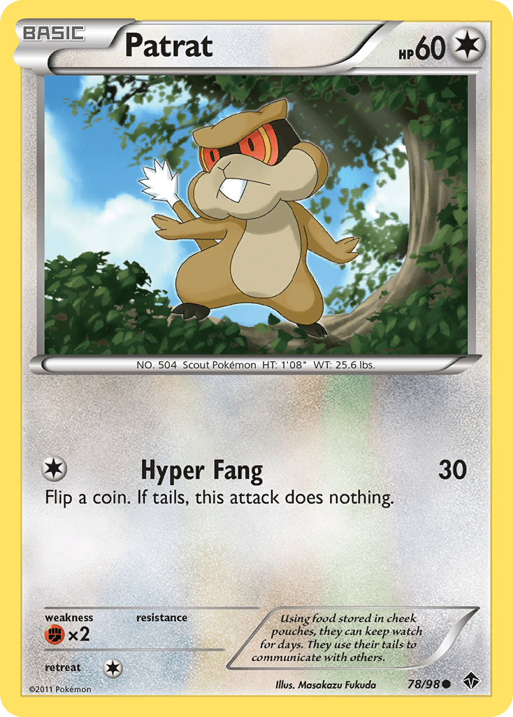 Patrat (78/98) [Black & White: Emerging Powers] Pokemon Single Pokémon  | Multizone: Comics And Games