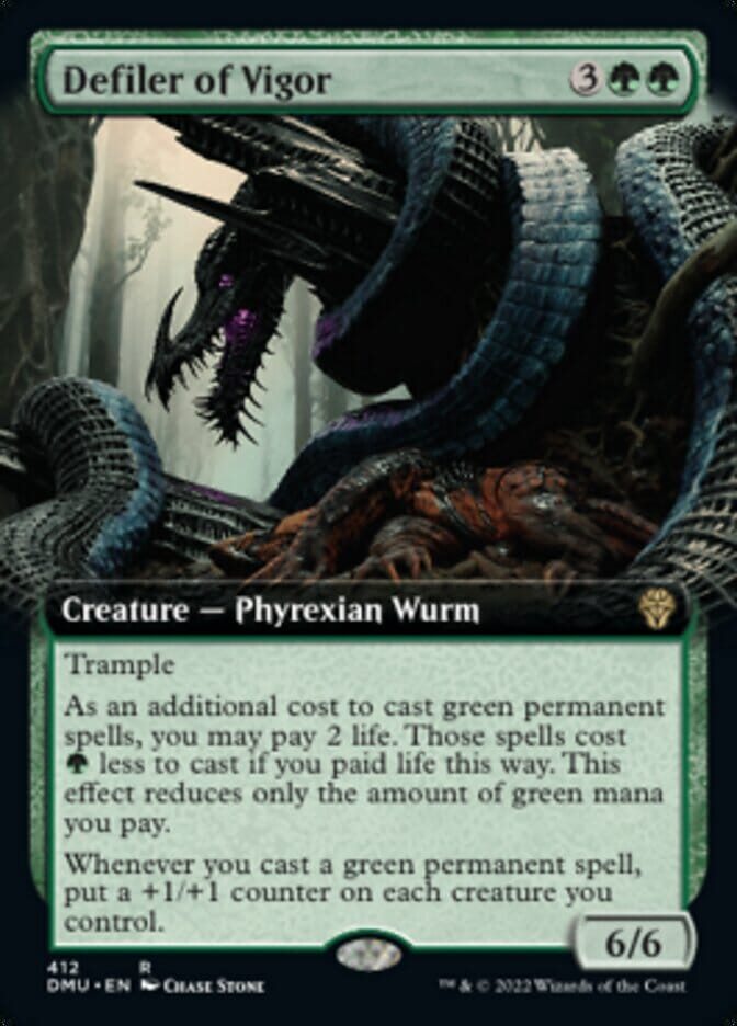 Defiler of Vigor (Extended Art) [Dominaria United] MTG Single Magic: The Gathering  | Multizone: Comics And Games