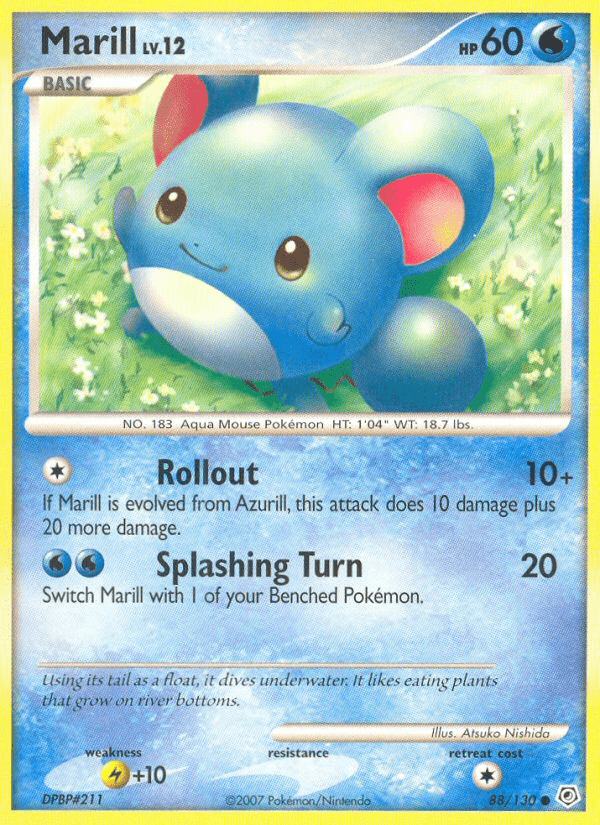 Marill (88/130) [Diamond & Pearl: Base Set] Pokemon Single Pokémon  | Multizone: Comics And Games