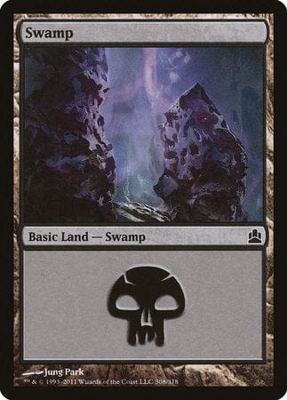 Swamp (308) [Commander 2011] MTG Single Magic: The Gathering  | Multizone: Comics And Games