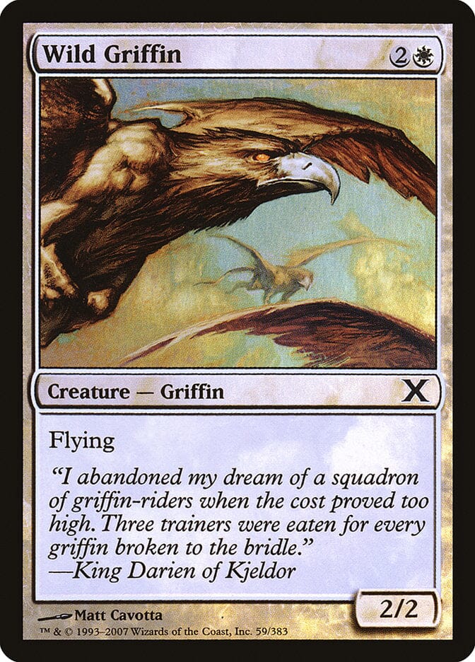 Wild Griffin (Premium Foil) [Tenth Edition] MTG Single Magic: The Gathering  | Multizone: Comics And Games