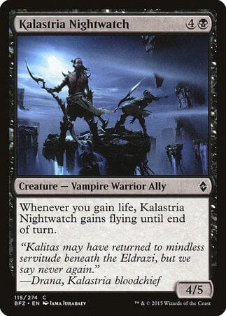 Kalastria Nightwatch [Battle for Zendikar] MTG Single Magic: The Gathering  | Multizone: Comics And Games