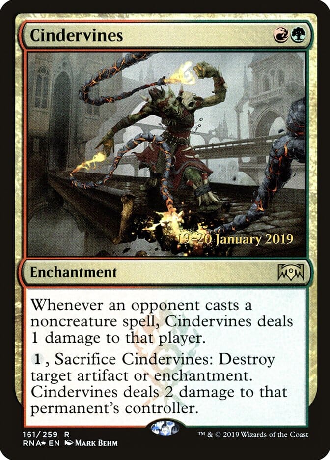 Cindervines [Ravnica Allegiance Prerelease Promos] MTG Single Magic: The Gathering  | Multizone: Comics And Games