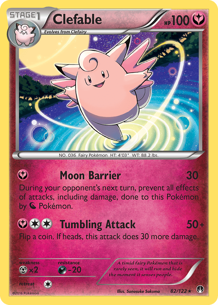 Clefable (82/122) [XY: BREAKpoint] Pokemon Single Pokémon  | Multizone: Comics And Games